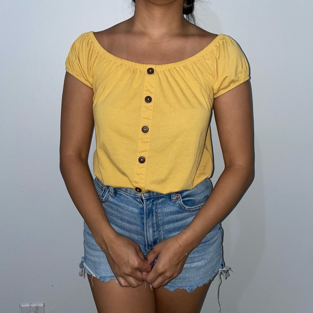 Yellow Crop Top